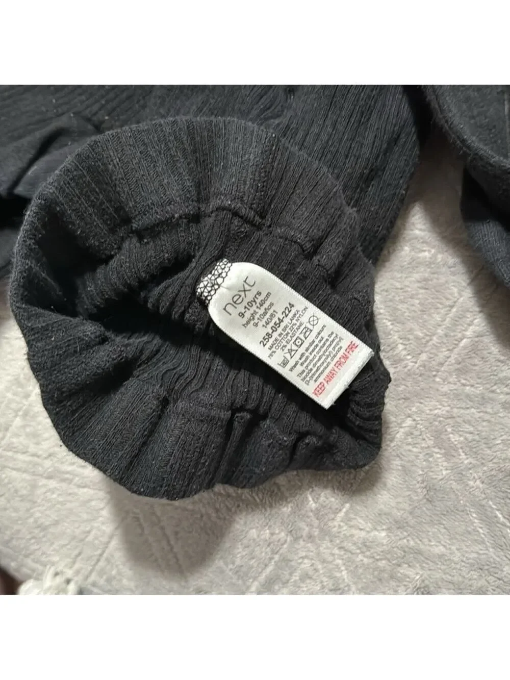 Bundle of Black Cotton Rich Rib Tights